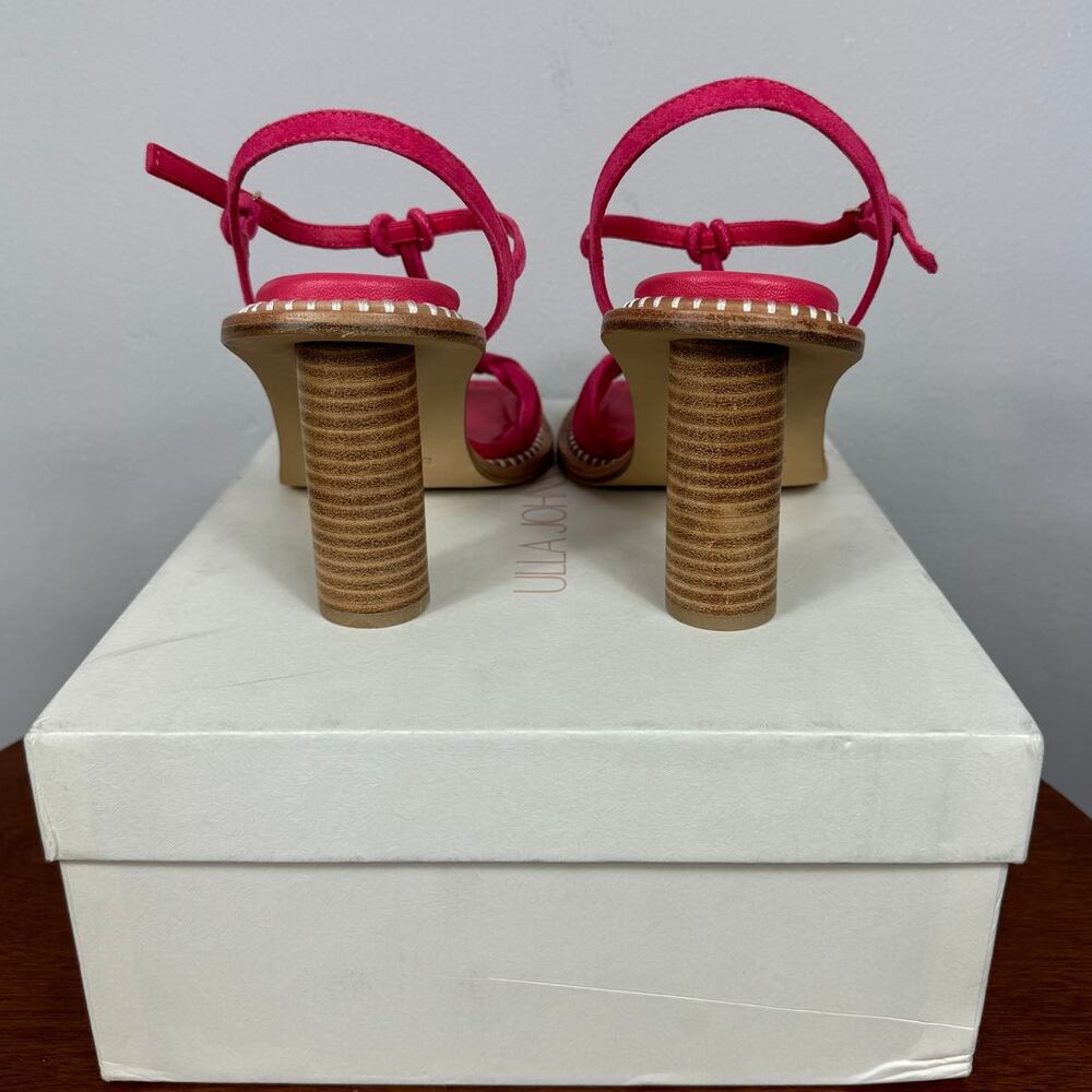 New Ulla Johnson Penina Suede Macrame Braided High Heel in Orchid Women's Size 9 - Picture 8 of 10